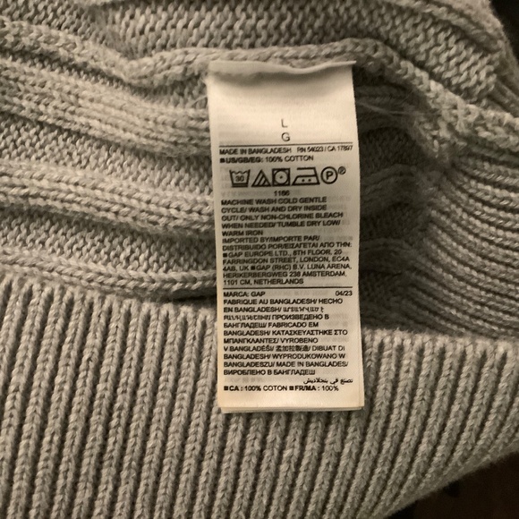 Gap grey blue knit sweater vest - Picture 6 of 6